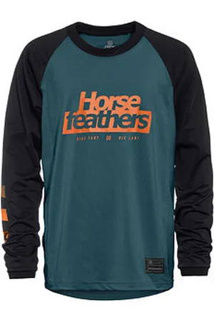 Horsefeathers Dětský bike dres Spike LS - petrol/black