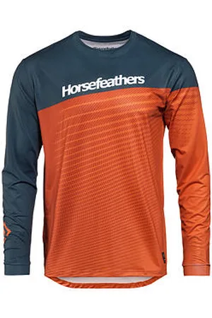 Horsefeathers Bike dres Quantum LS - petrol/burnt