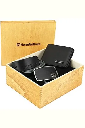 Horsefeathers Prémiový dárkový box (peněženka + pásek + ponožky 3pack)