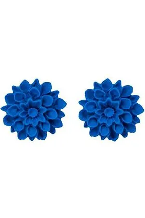 Horsefeathers Flowerski náušnice - navy