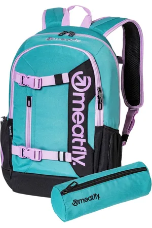 MEATFLY Batoh basejumper + penál zdarma petrolejová/fialová 22 l
