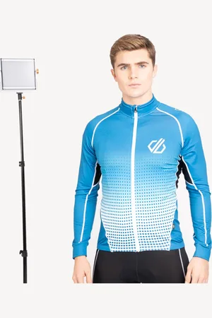 Dare 2B Pánský cyklistický dres s dlouhým rukávem virtuosity modrá/ s