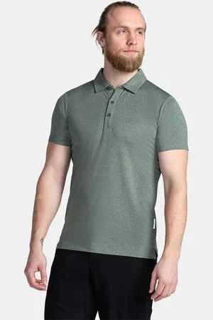 Kilpi Pánské polo triko oliva-m tmavě m