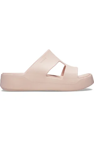 Crocs Dámské pantofle classic platform h-strap světle 36-37
