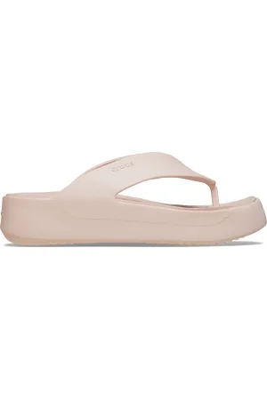 Crocs Dámské žabky getaway platform světle 38-39