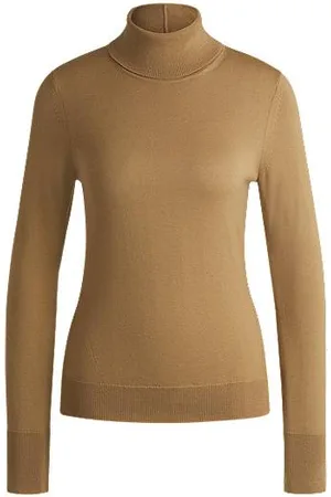 HUGO BOSS Rollneck sweater in virgin wool