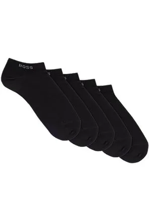 HUGO BOSS Five-pack of ankle-length socks with logo details