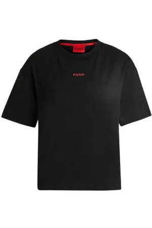 HUGO BOSS Relaxed-fit T-shirt in soft jersey with contrast logo