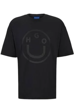 HUGO BOSS Oversized-fit T-shirt in cotton with new-season logo