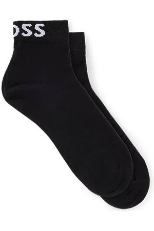 HUGO BOSS Two-pack of quarter-length socks with contrast logos