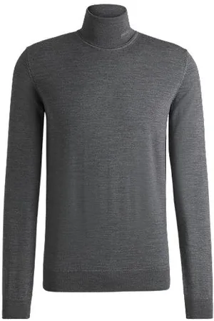 HUGO BOSS Regular-fit rollneck sweater in virgin wool