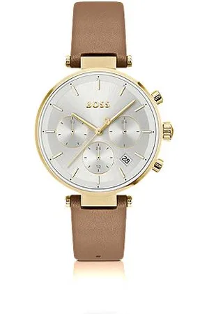 HUGO BOSS Gold-tone watch with T-bar case
