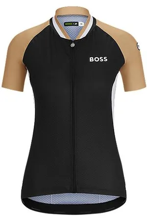 HUGO BOSS X ASSOS branded UPF50+ jersey top with three rear pockets