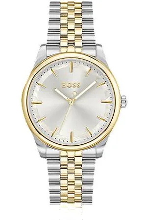 HUGO BOSS Two-tone watch with mother-of-pearl inlay