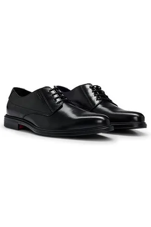 HUGO BOSS Derby shoes in nappa leather with embossed logo