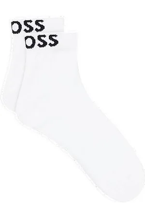 HUGO BOSS Two-pack of quarter-length socks with contrast logos
