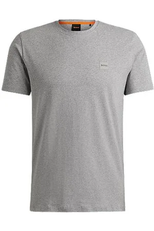 HUGO BOSS Cotton-jersey T-shirt with logo patch