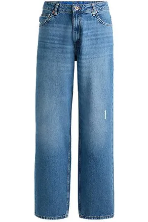 HUGO BOSS Relaxed-fit jeans in medium- cotton denim