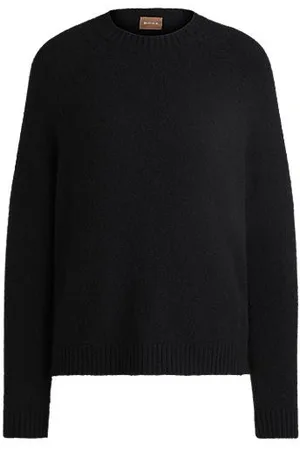 HUGO BOSS Crew-neck sweater in stretch fabric