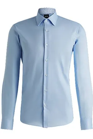 HUGO BOSS Regular-fit shirt in easy-iron cotton poplin