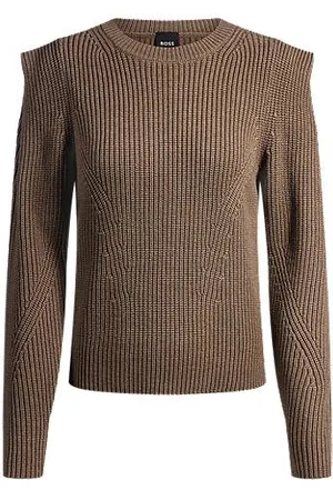 HUGO BOSS Knitted sweater with shoulder detail