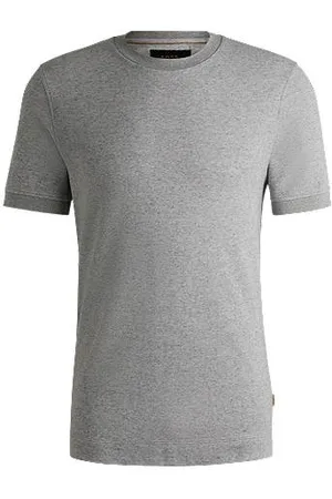 HUGO BOSS Cotton-cashmere blend T-shirt with anti-bacterial finish