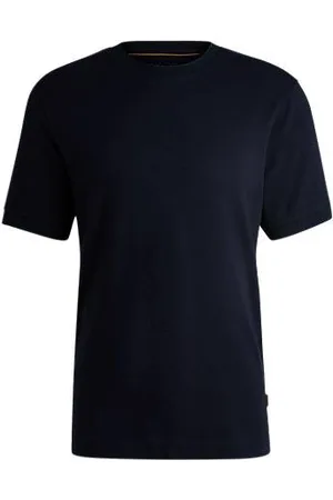 HUGO BOSS Cotton-cashmere blend T-shirt with anti-bacterial finish
