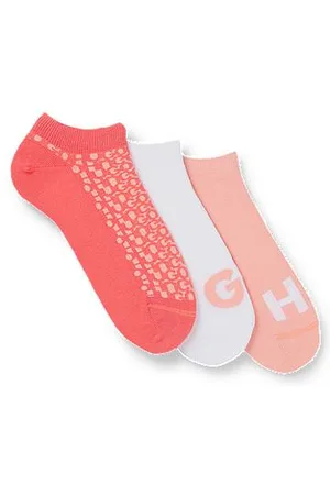 HUGO BOSS Three-pack of ankle socks in a cotton blend