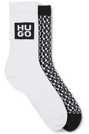 HUGO BOSS Two-pack of regular-length cotton-blend socks