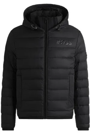 HUGO BOSS Water-repellent down jacket with tonal logo