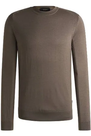 HUGO BOSS Regular-fit sweater in wool, silk and cashmere