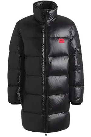 HUGO BOSS Water-repellent down jacket with logo trim
