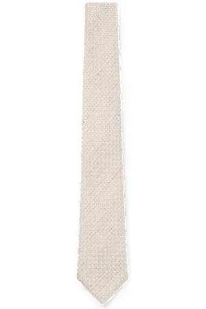 HUGO BOSS Mouliné tie in Italian silk jacquard