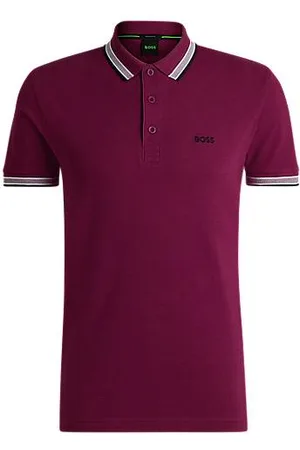 HUGO BOSS Paddy polo shirt in cotton piqué with logo undercollar
