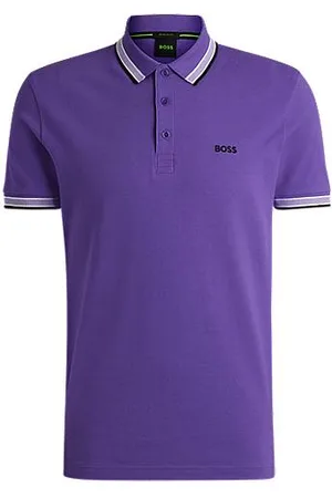 HUGO BOSS Paddy polo shirt in cotton piqué with logo undercollar