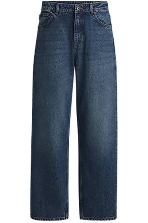 HUGO BOSS Relaxed-fit jeans in cotton denim