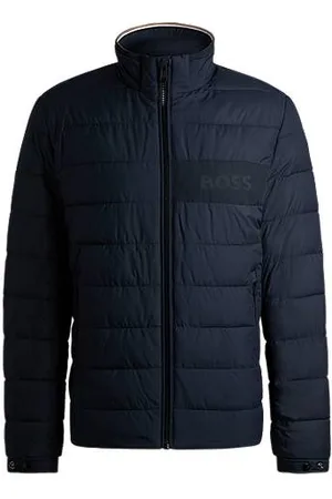 HUGO BOSS Water-repellent regular-fit jacket with logo detail