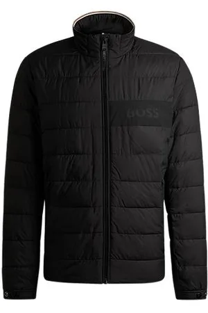 HUGO BOSS Water-repellent regular-fit jacket with logo detail