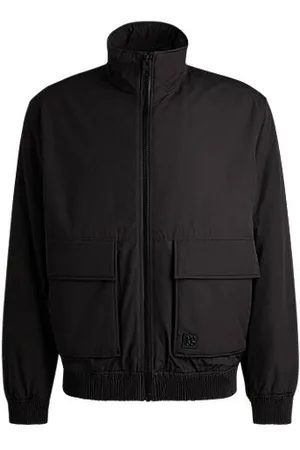 HUGO BOSS Water-repellent jacket in matte fabric