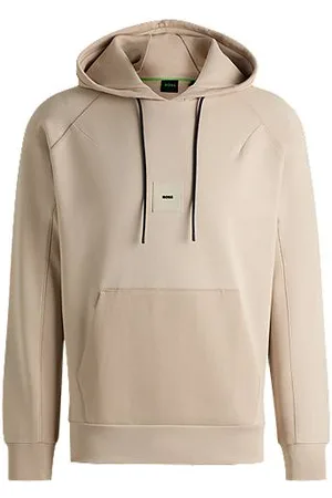 HUGO BOSS Cotton-blend hoodie with stretch