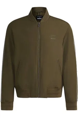 HUGO BOSS Porsche x canvas jacket with stripe trims