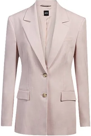 HUGO BOSS Tailored jacket in melange stretch fabric