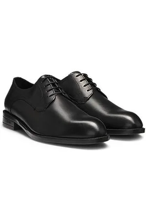 HUGO BOSS Derby shoes in leather with double stitching