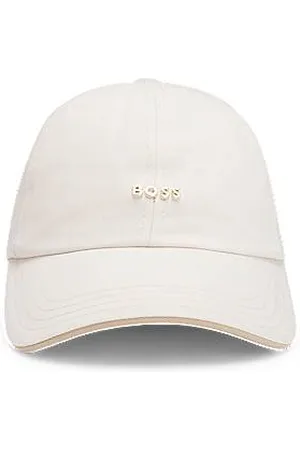 HUGO BOSS Cotton-twill cap with metal logo trim