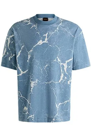 HUGO BOSS Cotton-jersey T-shirt with all-over print