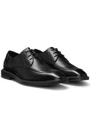 HUGO BOSS Leather Derby shoes with double stitching