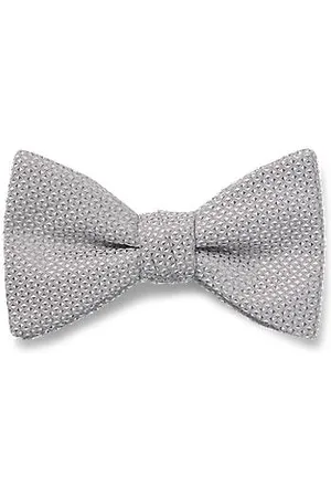 HUGO BOSS Silk-blend bow tie with jacquard pattern
