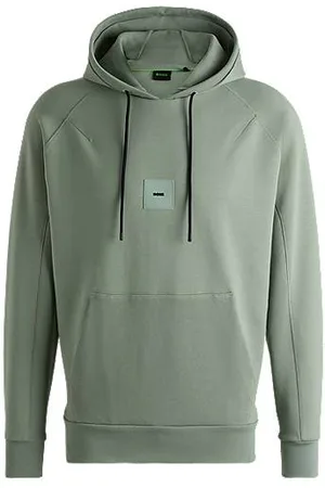 HUGO BOSS Cotton-blend hoodie with stretch