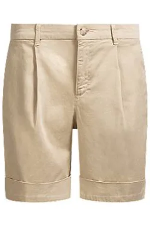 HUGO BOSS Relaxed-fit high-rise shorts in stretch cotton