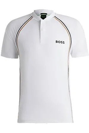 HUGO BOSS Active slim-fit polo shirt in super-stretch mesh